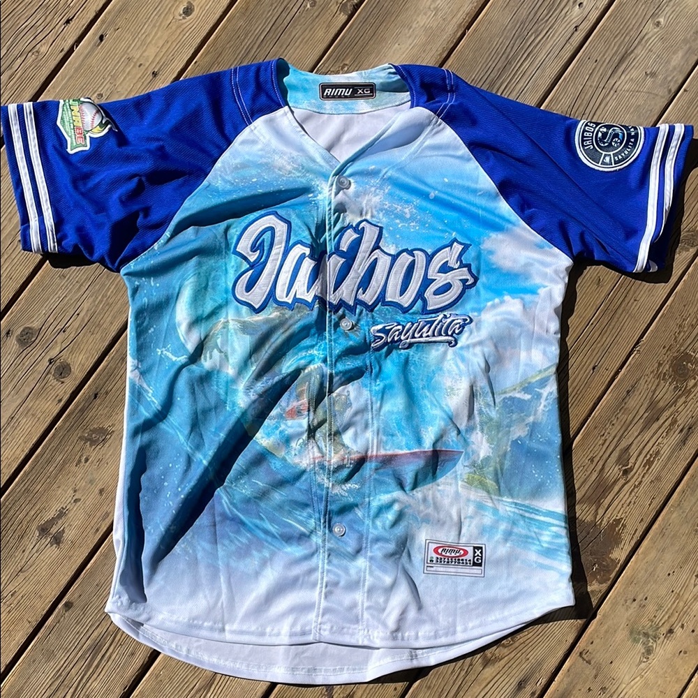 Sayulita Jaibos Baseball League Team Jersey XL Mens Nayarit Mexico Beisbol